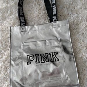 Victoria Secret PINK Silver Tote Bag!